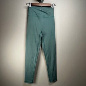 Agent 84 Womens  V-Waist Leggings Sage Green Size M High Rise Yoga Pants